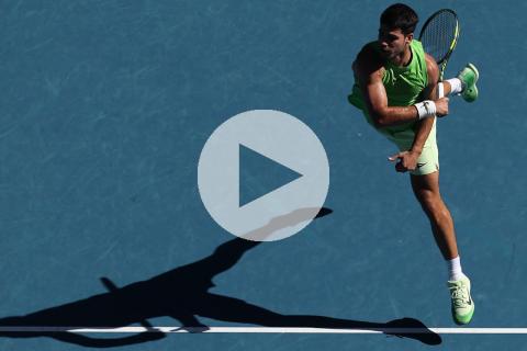 (VIDEO) Alcaraz avanzó a la tercer ronda del Abierto de Australia