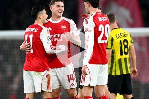 (VIDEO) Arsenal finalizó con puntaje perfecto la fase de liga de Champions