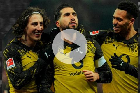 (VIDEO) Dortmund goleó y recortó ventaja con Bayern