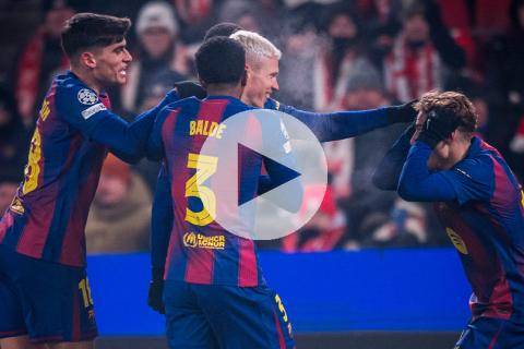 (VIDEO) Barcelona remontó y venció 4-2 a Slavia Praga por la Champions League