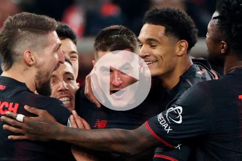 (VIDEO) Bayer Leverkusen sacó ventaja ante Olympiacos en la Champions League