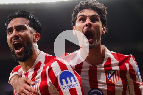 (VIDEO) Atlético de Madrid ganó con lo justo y se afianzó en zona de Champions