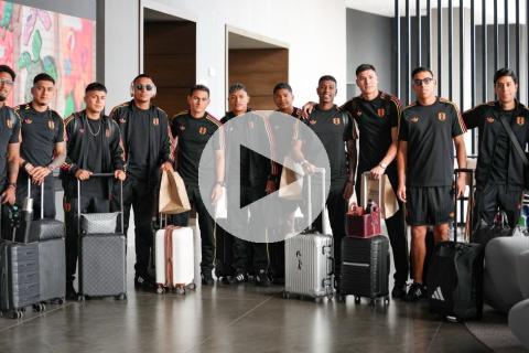 (VIDEO) Selección peruana enrumbó hacia Europa para amistosos