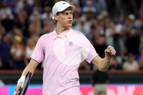 (VIDEO) Sinner luchó para meterse a cuartos del Indian Wells
