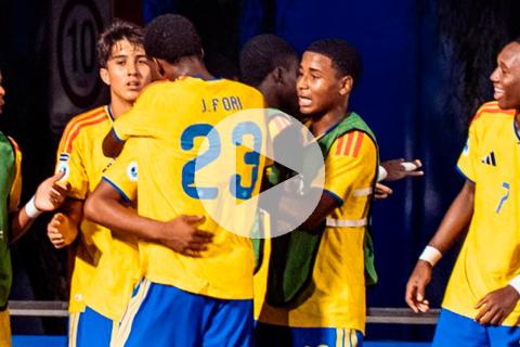 (VIDEO) Colombia goleó 4-0 a Argentina y se coronó campeón del Sudamericano Sub 17