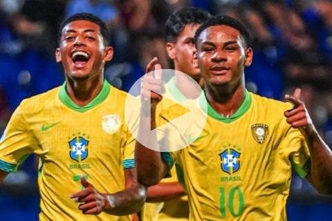 (VIDEO) Perú cayó ante Brasil y sufrió nueva goleada en el Sudamericano sub 17