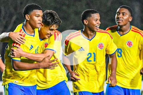(VIDEO) Colombia consiguió su primera victoria en el Sudamericano Sub 17