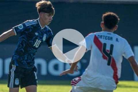 (VIDEO) Perú cayó por 4-1 ante Argentina en el Sudamericano sub 17
