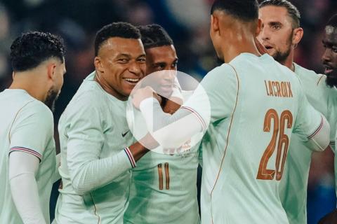 (VIDEO) ¡Hat-trick de Olise! Francia se despidió de su afición con triunfo