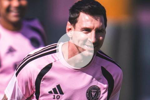 (VIDEO) Messi se reintegró a las prácticas del Inter Miami