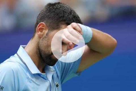 Djokovic se fue entre lágrimas en su debut del US Open