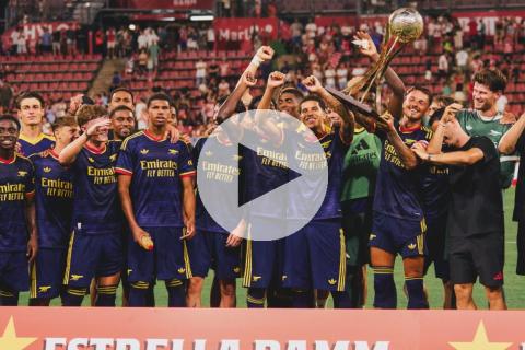 (VIDEO) ¡Arrancó con todo! Arsenal goleó en su primer duelo de pretemporada