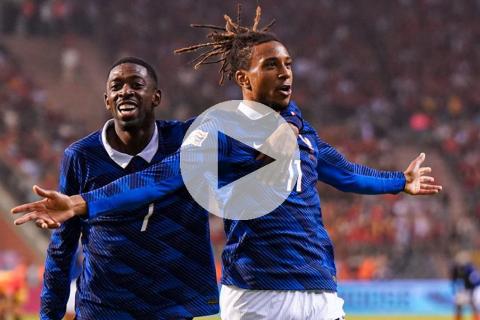 (VIDEO) Con golazo de Olise, Francia se llevó los puntos de Bélgica