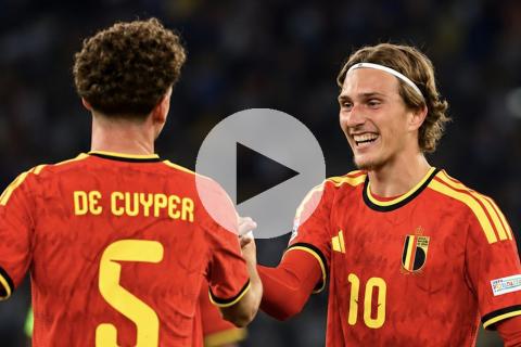 (FOTOS) Bélgica venció 2-0 a Italia en el inicio de la Nations League